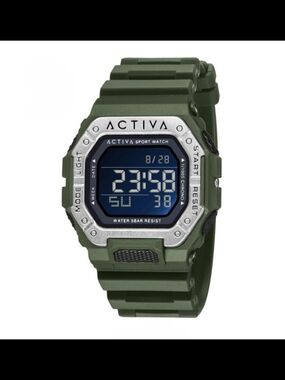 Activa Edge X Invicta Unisex Digital Watch - 39.5mm. Green
